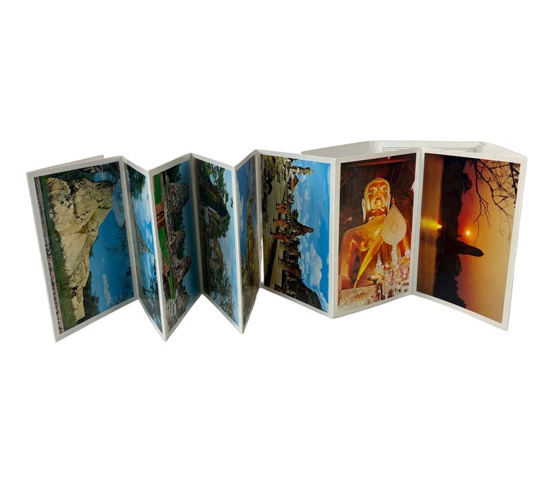 Thailand ephemera; Unused Postcard set from Ayudhya (Ayutthaya), 1980s.