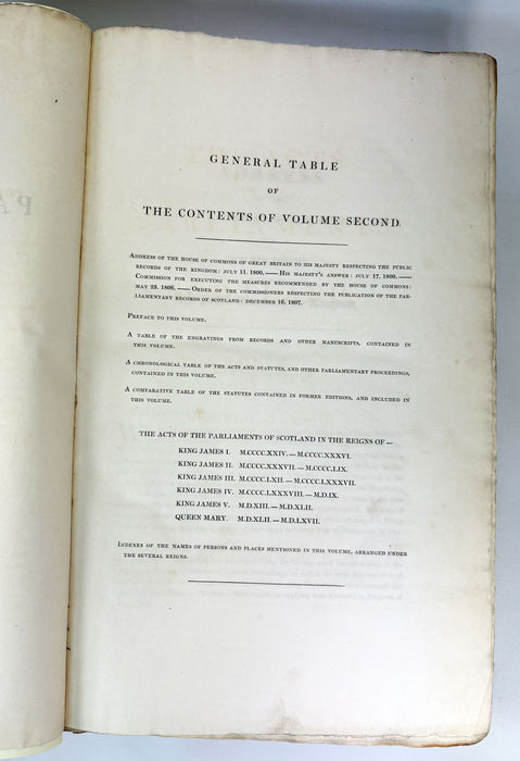 The Acts of Parliament in Scotland, Vol. II, 1424-1567, Printed by Command of His Majesty King George the Third, 1814