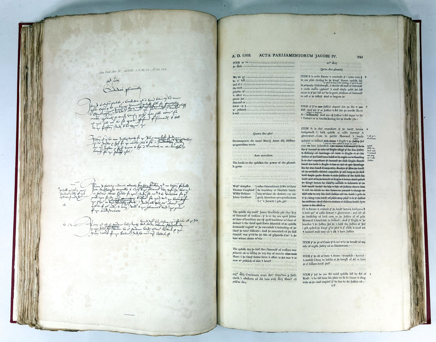 The Acts of Parliament in Scotland, Vol. II, 1424-1567, Printed by Command of His Majesty King George the Third, 1814