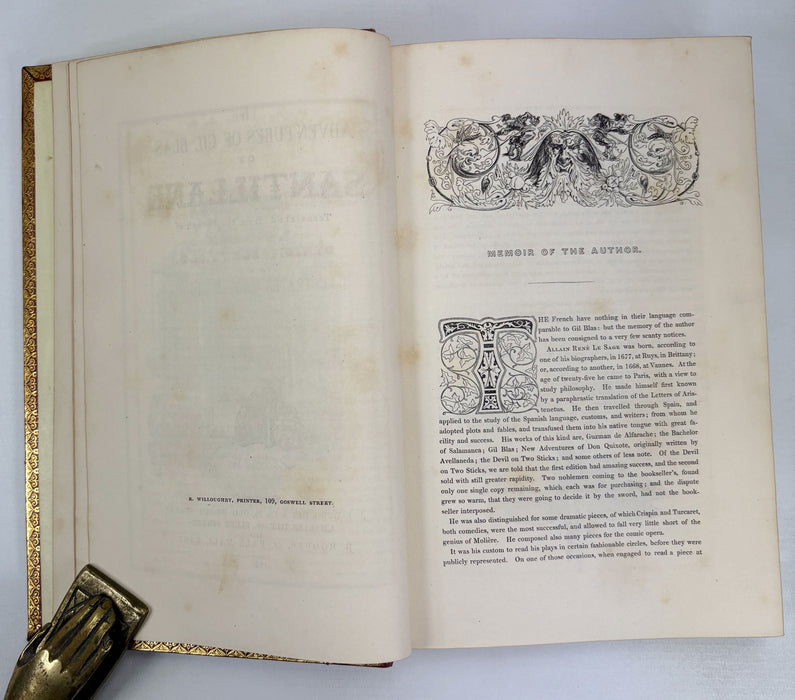 The Adventures of Gil Blas of Santillane, 2 Vols, Illustrated by Jean Gigoux, 1836