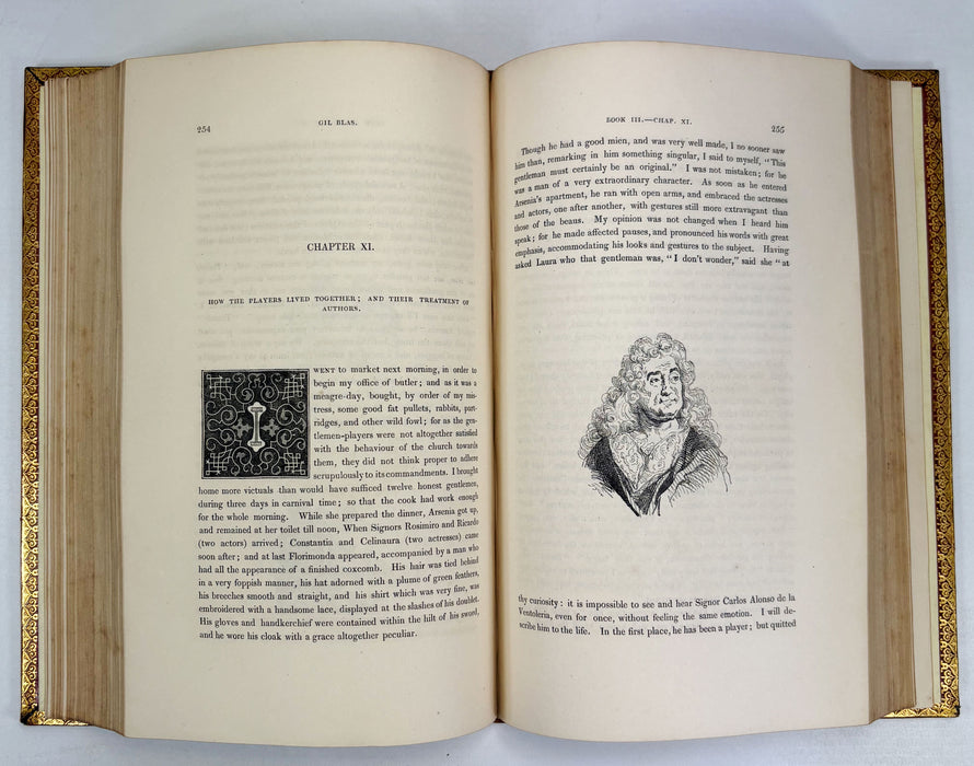 The Adventures of Gil Blas of Santillane, 2 Vols, Illustrated by Jean Gigoux, 1836