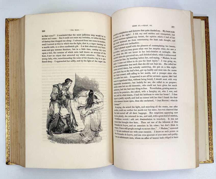 The Adventures of Gil Blas of Santillane, 2 Vols, Illustrated by Jean Gigoux, 1836