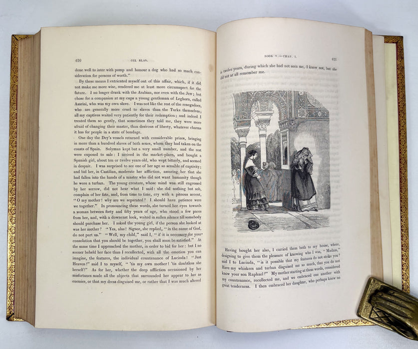 The Adventures of Gil Blas of Santillane, 2 Vols, Illustrated by Jean Gigoux, 1836