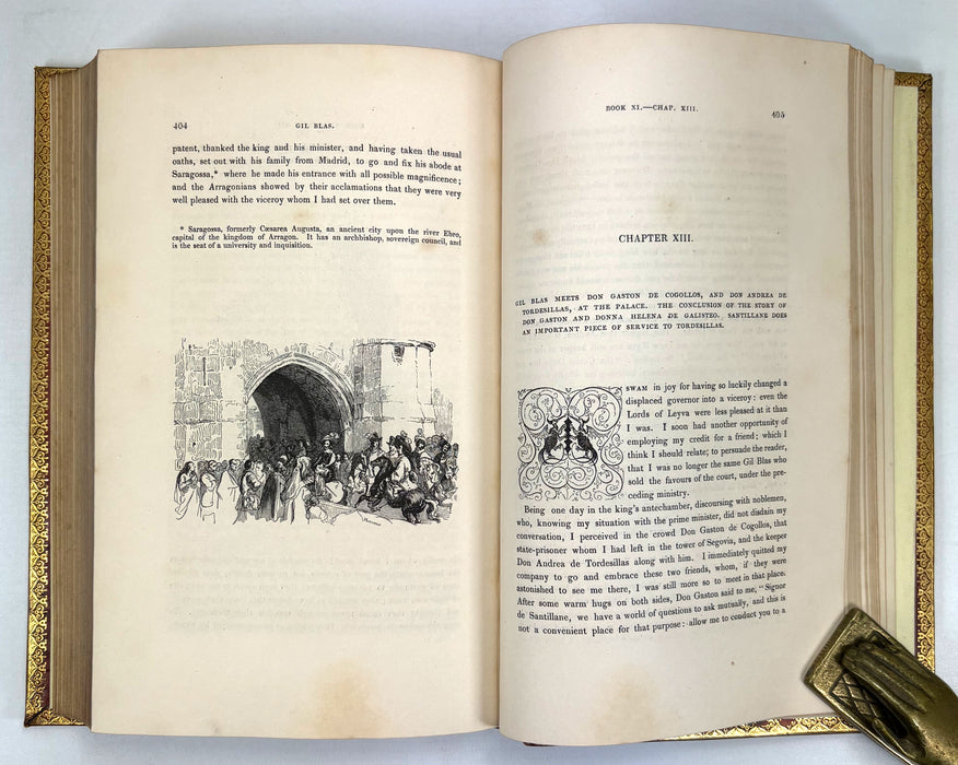 The Adventures of Gil Blas of Santillane, 2 Vols, Illustrated by Jean Gigoux, 1836