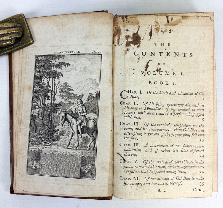 The Adventures of Gil Blas of Santillane, 4 Vols, The Sixth Edition, 1785