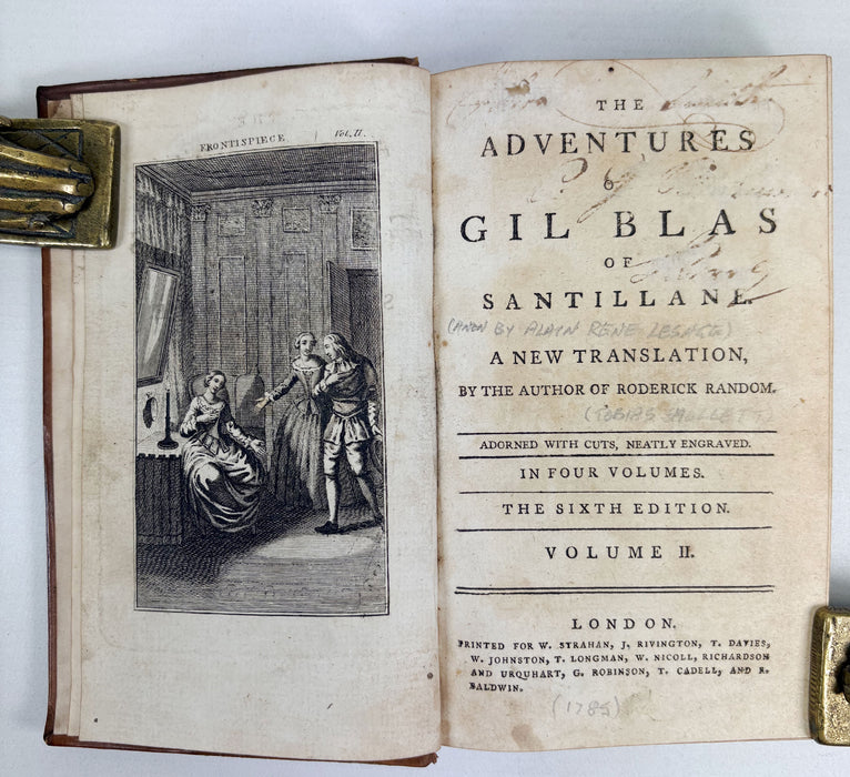 The Adventures of Gil Blas of Santillane, 4 Vols, The Sixth Edition, 1785