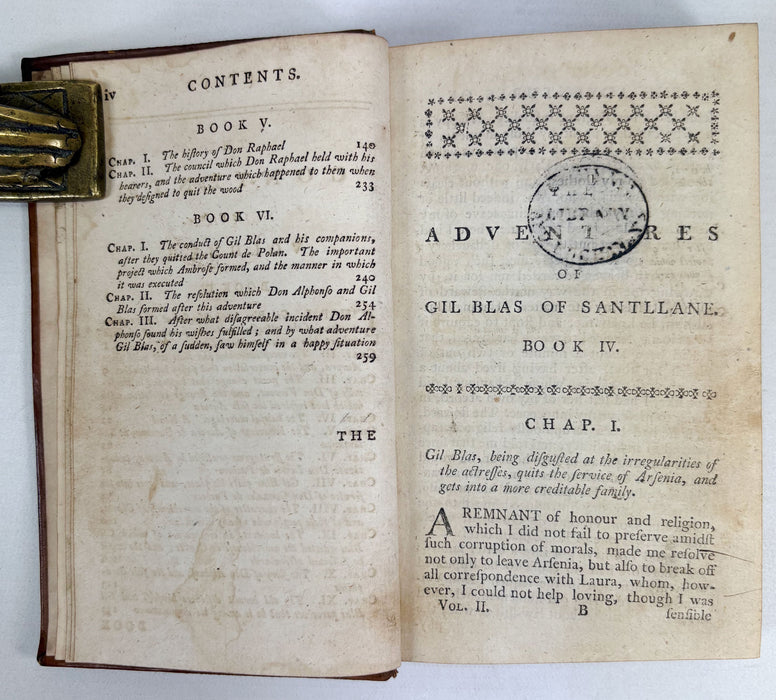 The Adventures of Gil Blas of Santillane, 4 Vols, The Sixth Edition, 1785