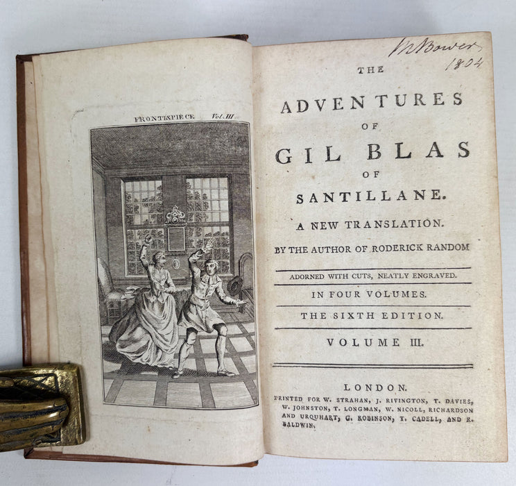 The Adventures of Gil Blas of Santillane, 4 Vols, The Sixth Edition, 1785