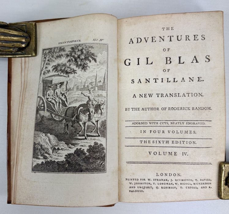 The Adventures of Gil Blas of Santillane, 4 Vols, The Sixth Edition, 1785