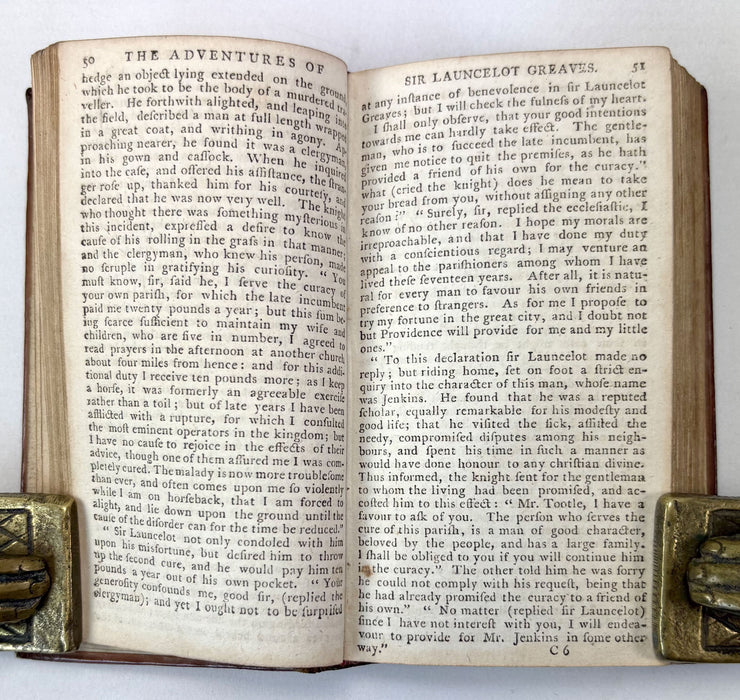 The Adventures of Sir Launcelot Greaves, T. Smollet, 2 Vols bound as one, Joseph Winman, London 1783