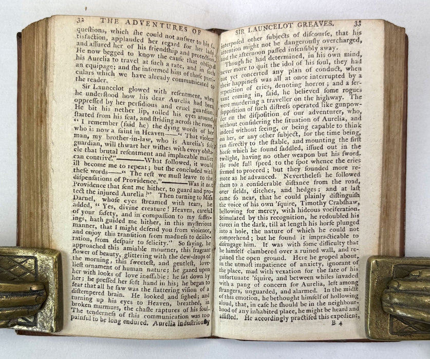 The Adventures of Sir Launcelot Greaves, T. Smollet, 2 Vols bound as one, Joseph Winman, London 1783