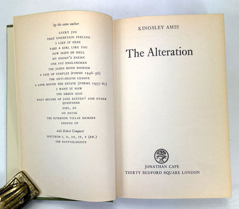 The Alteration, by Kingsley Amis, Jonathan Cape, 1976