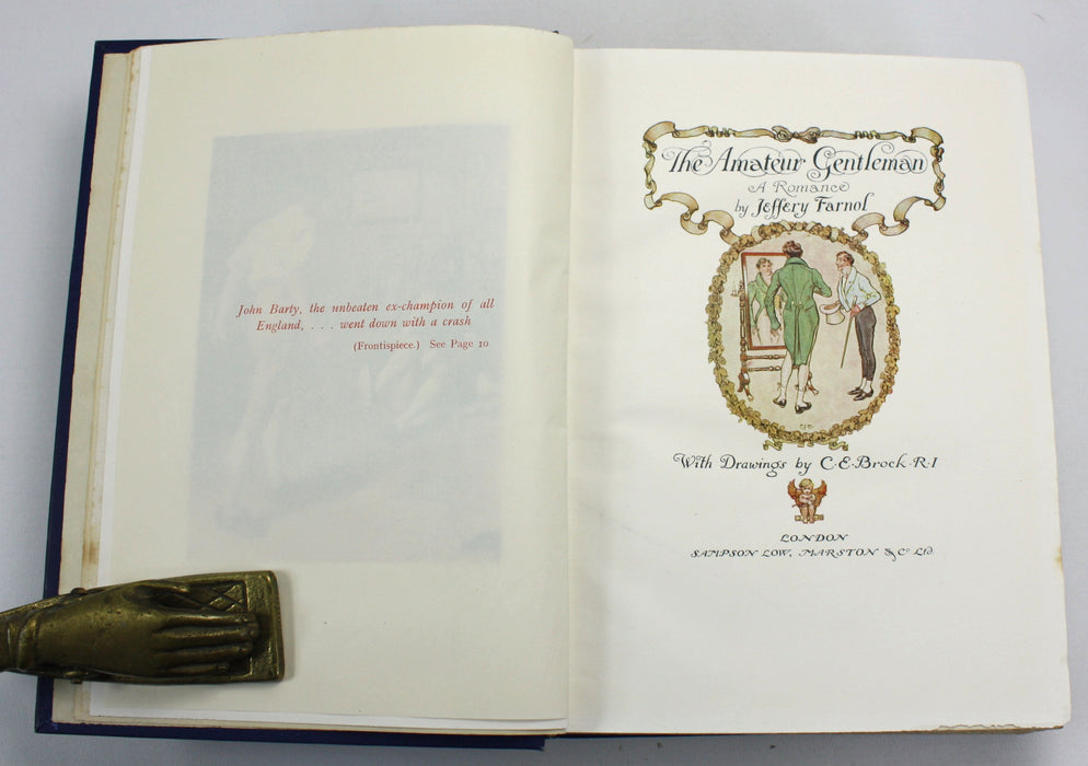 The Amateur Gentleman; A Romance, by Jeffery Farnol, with Drawings by C.E. Brock, c. 1916