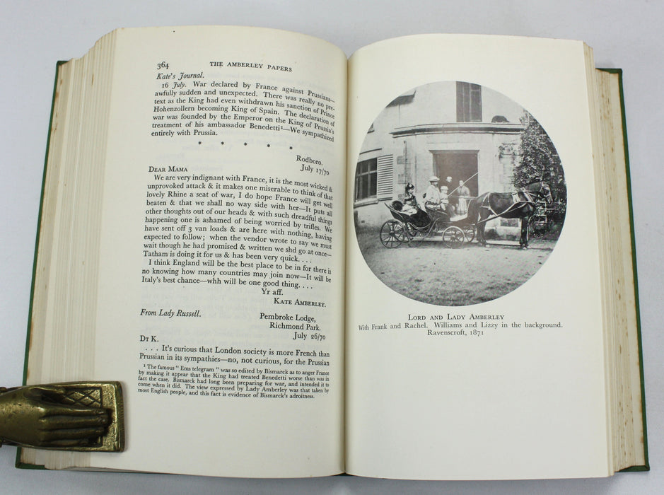 The Amberley Papers; the Letters and Diaries of Lord and Lady Amberley, Bertrand and Patricia Russell, 1937