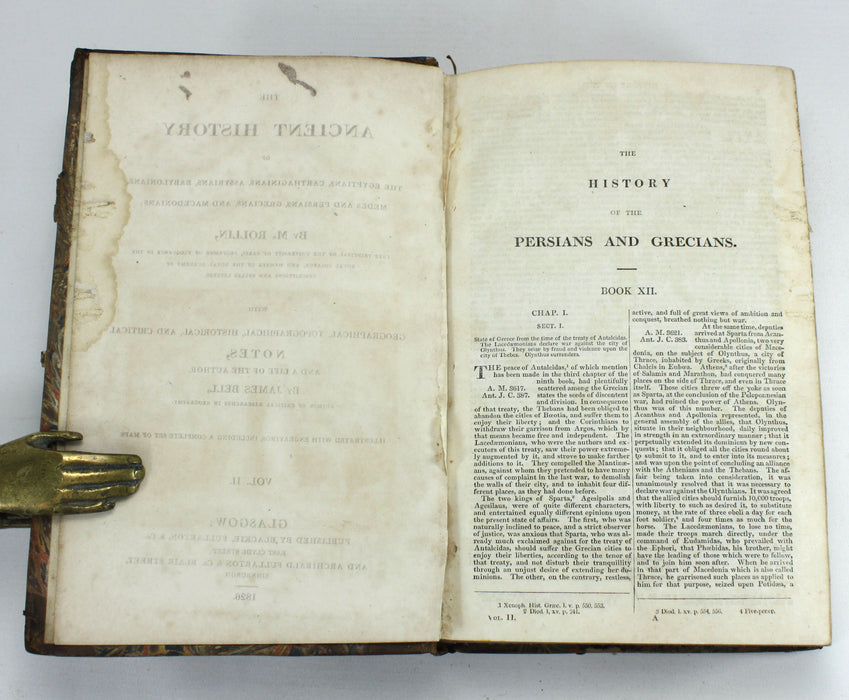 The Ancient History of The Egyptians, Cathaginians, Assyrians, Babylonians, Medes and Persians, Grecians, and Macedonians, M. Rollin, 1826, 2 Volumes