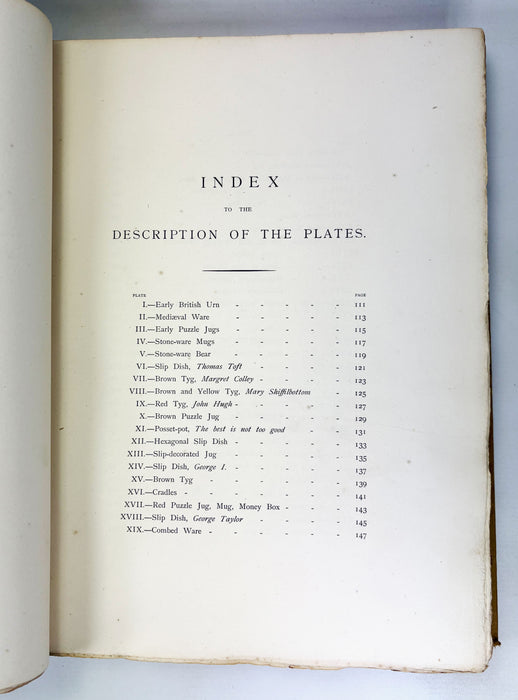 The Art of the Old English Potter, L.M. Solon, 1883, Numbered Limited edition 53/250, signed by Publisher