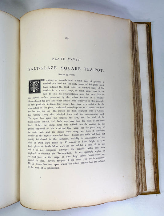 The Art of the Old English Potter, L.M. Solon, 1883, Numbered Limited edition 53/250, signed by Publisher