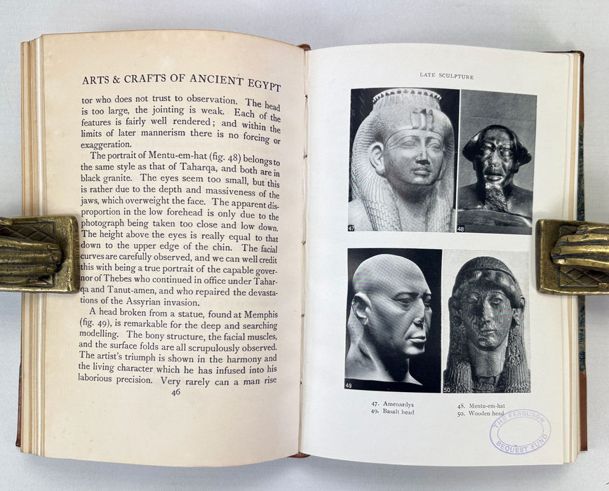 The Arts & Crafts of Ancient Egypt by W.M. Flinders Petrie, T.N. Foulis, 1909 first edition
