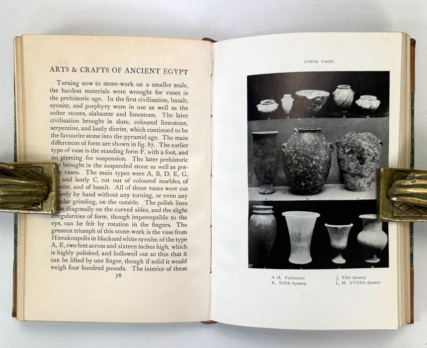 The Arts & Crafts of Ancient Egypt by W.M. Flinders Petrie, T.N. Foulis, 1909 first edition