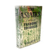 The Asiatics: A Novel by Frederic Prokosch, a vintage clothbound book with a green and cream illustrated cover, standing upright on a white background.