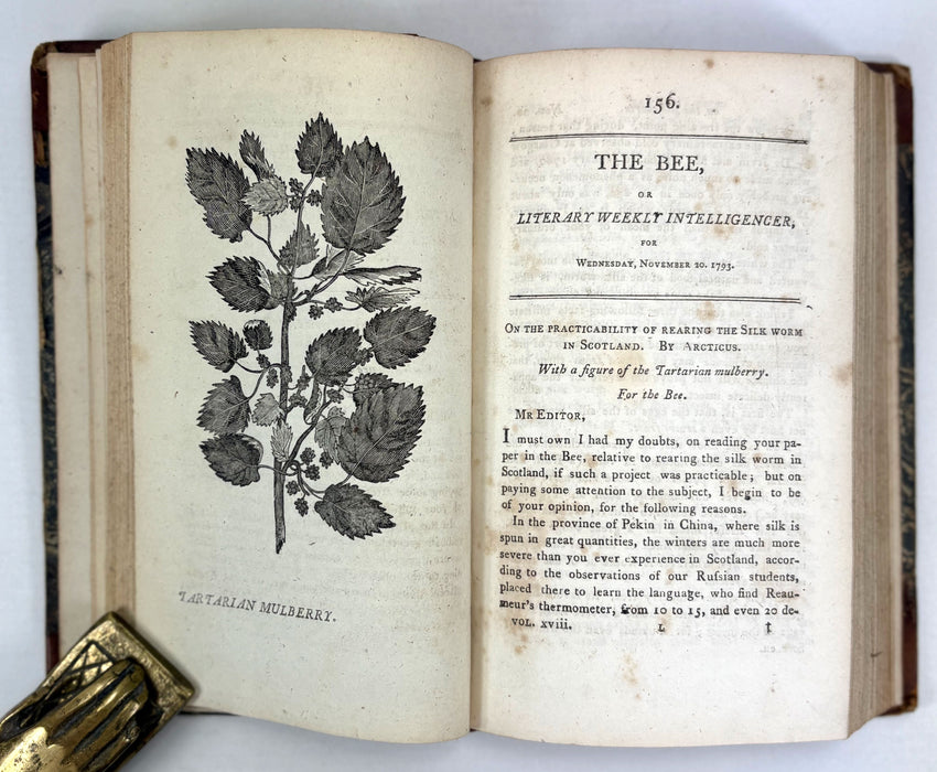 The Bee, or Literary Weekly Intelligencer, James Anderson, Volume Eighteenth, 1793, Edinburgh