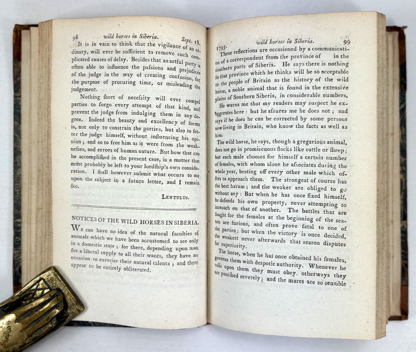 The Bee, or Literary Weekly Intelligencer, James Anderson, Volume Seventeenth, 1793, Edinburgh