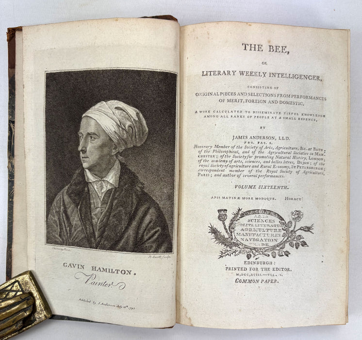 The Bee, or Literary Weekly Intelligencer, James Anderson, Volume Sixteenth, 1793, Edinburgh