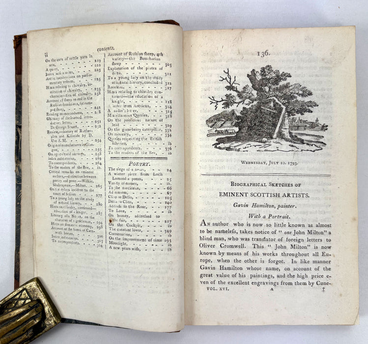 The Bee, or Literary Weekly Intelligencer, James Anderson, Volume Sixteenth, 1793, Edinburgh