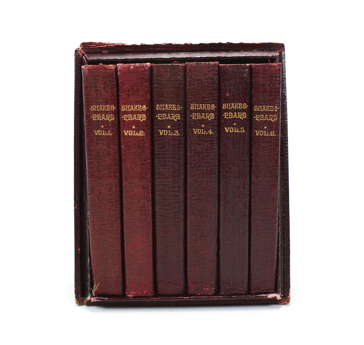 The Bijou Shakespeare; The Complete Works of William Shakespeare, Illustrated. In Six Volumes. Boxed set of miniature volumes.