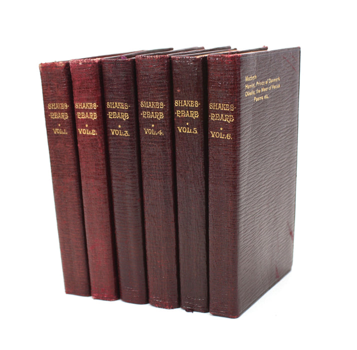 The Bijou Shakespeare; The Complete Works of William Shakespeare, Illustrated. In Six Volumes. Boxed set of miniature volumes.