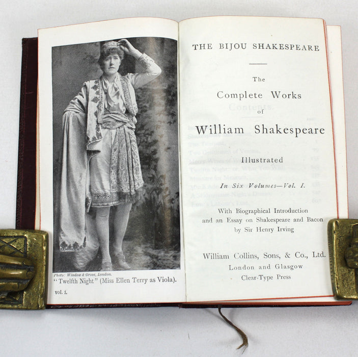 The Bijou Shakespeare; The Complete Works of William Shakespeare, Illustrated. In Six Volumes. Boxed set of miniature volumes.