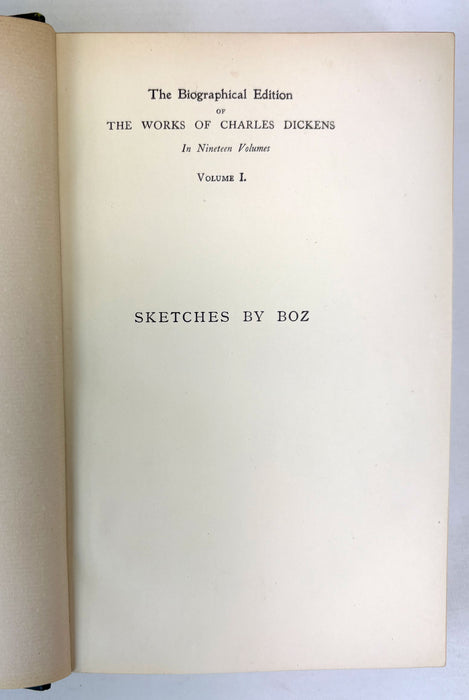 The Biographical Edition of the Works of Charles Dickens, in Nineteen Volumes, illustrated, Chapman & Hall, 1902-1905