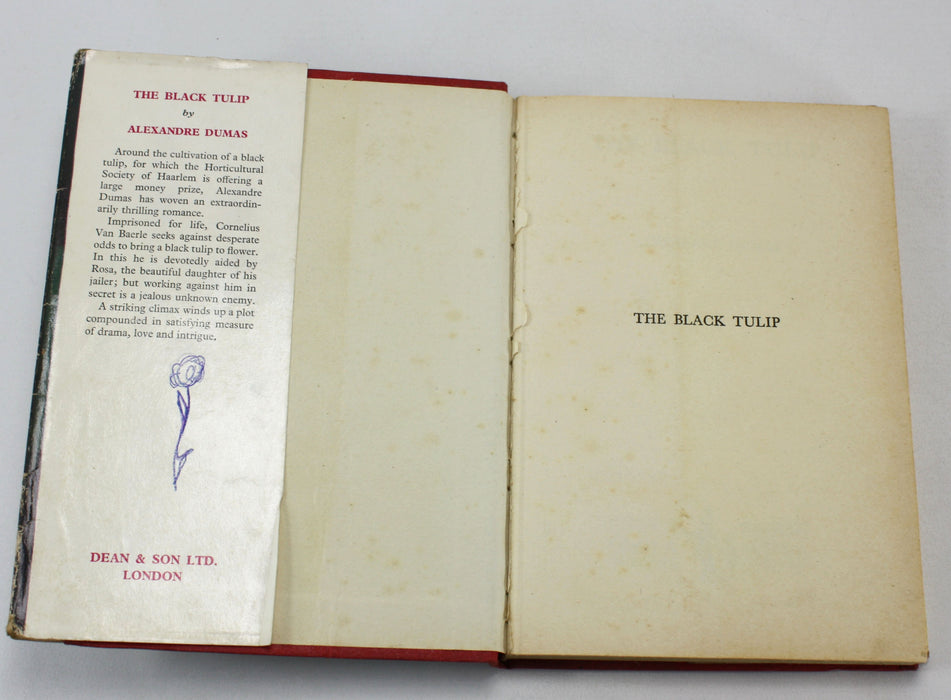 The Black Tulip, Alexander Dumas, Dean & Son, c. 1960s