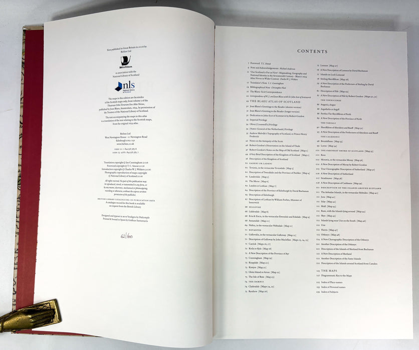 The Blaeu Atlas of Scotland, Limited edition 62/600, 2006
