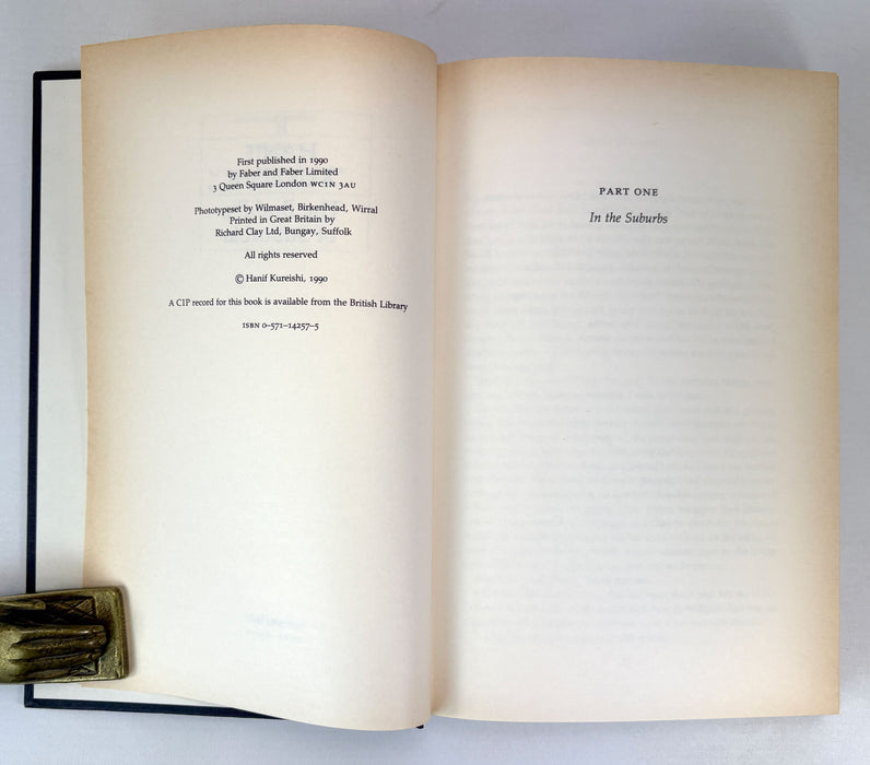 The Buddha of Suburbia, by Hanif Kureishi, Faber and Faber, 1990 first edition