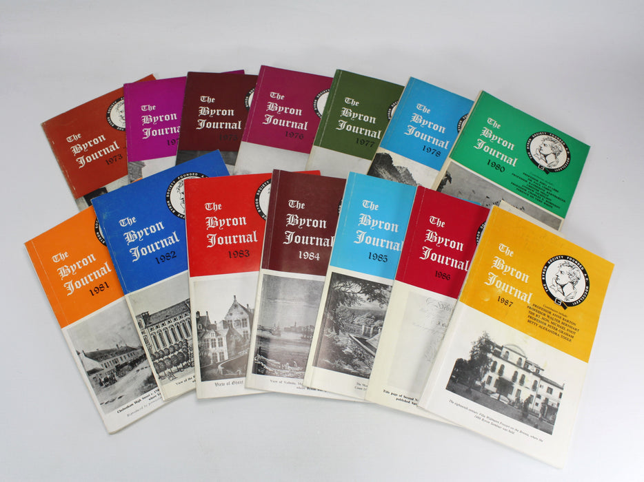 The Byron Journal, Large Collection from Sir William St. Clair, 1973-2017. 36 Issues.
