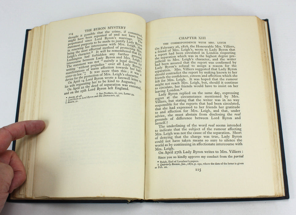 The Byron Mystery, Sir John C. Fox, 1924