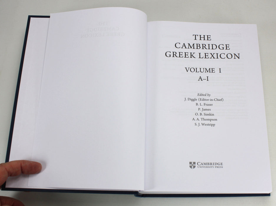 The Cambridge Greek Lexicon, 2 Volume Boxed Set, 2021