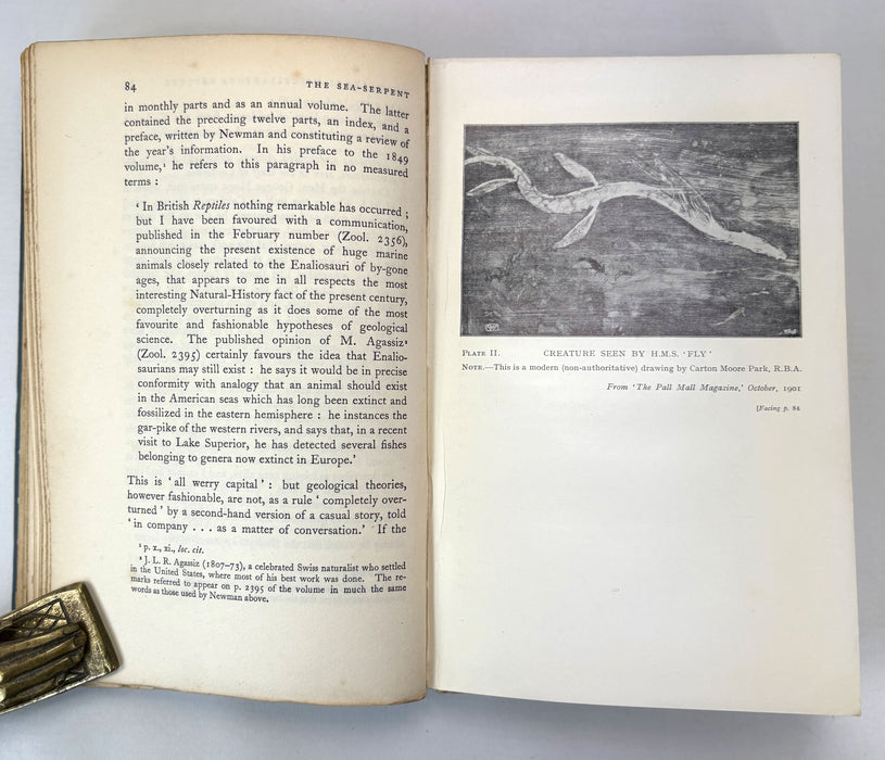The Case for the Sea-Serpent, by Rupert T. Gould. Published by Philip Allan, 1930