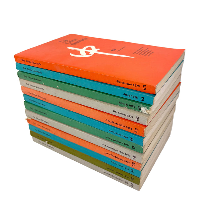 The China Quarterly, Run of 12 Issues, 1972-1975