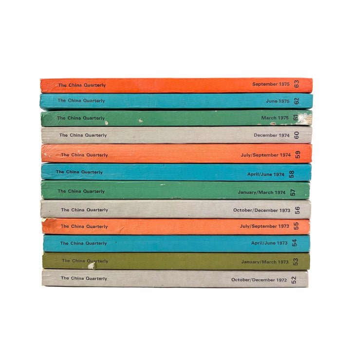 The China Quarterly, Run of 12 Issues, 1972-1975