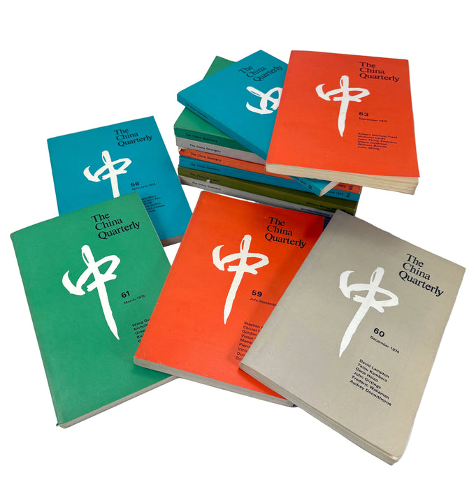 The China Quarterly, Run of 12 Issues, 1972-1975