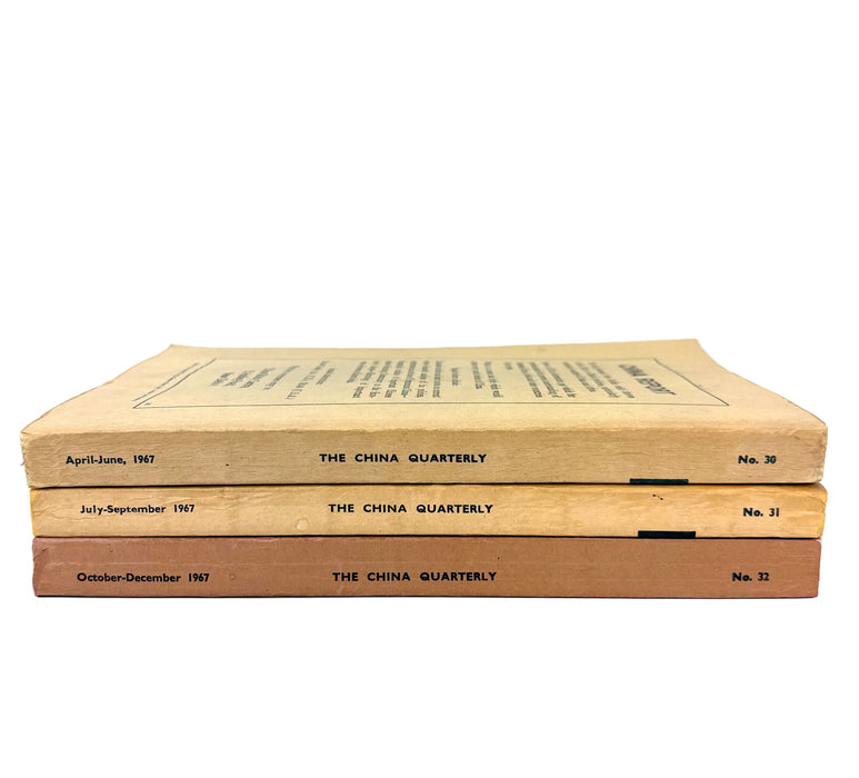 The China Quarterly, Run of 3 Issues, 1967