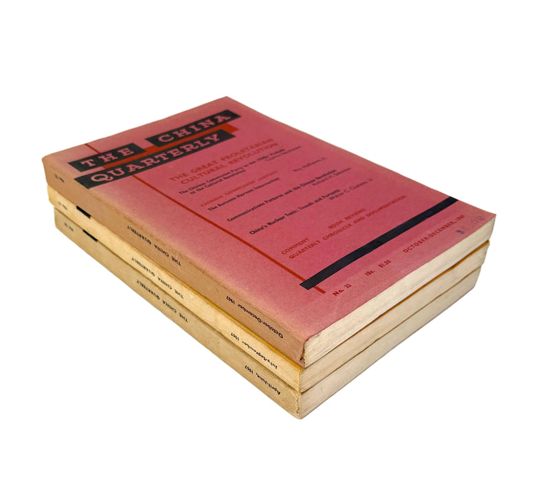 The China Quarterly, Run of 3 Issues, 1967