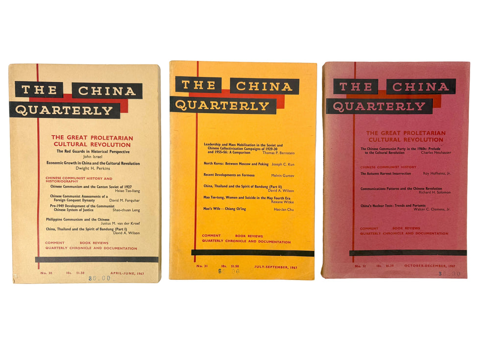 The China Quarterly, Run of 3 Issues, 1967