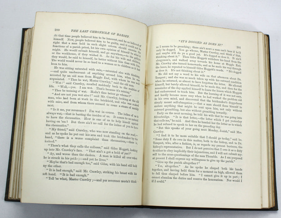 The Chronicles of Barsetshire; The Last Chronicle of Barset, by Anthony Trollope, Chapman and Hall, 1879