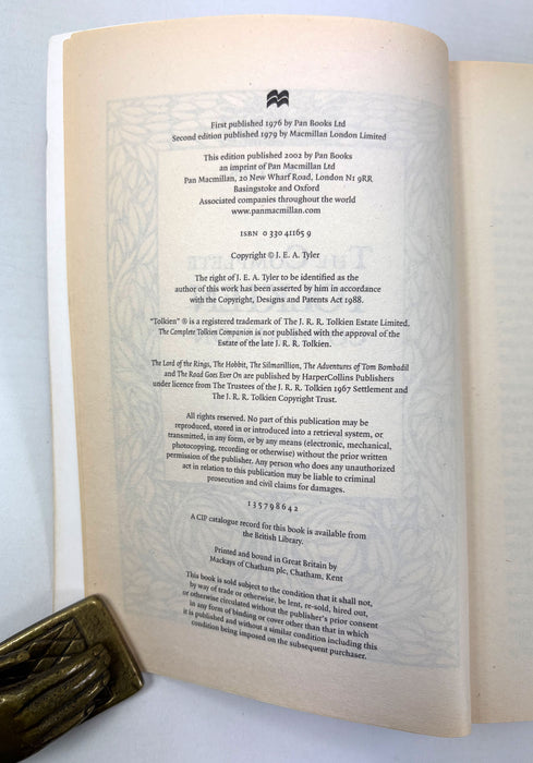 The Complete Tolkien Companion, J.E.A. Tyler, Pan Books, 2002