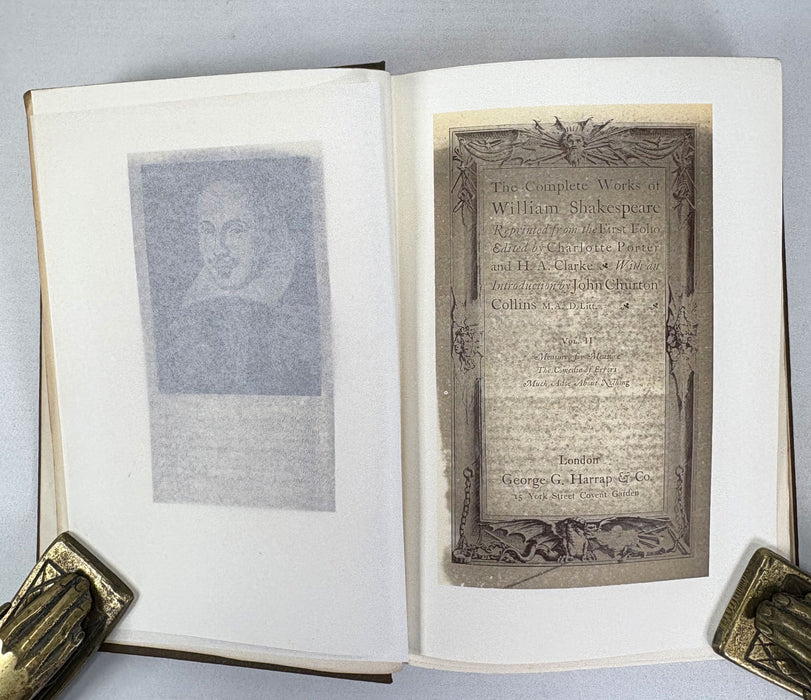 The Complete Works of Shakespeare, Reprinted from the First Folio, In Thirteen Volumes, complete, Harrap, 1906