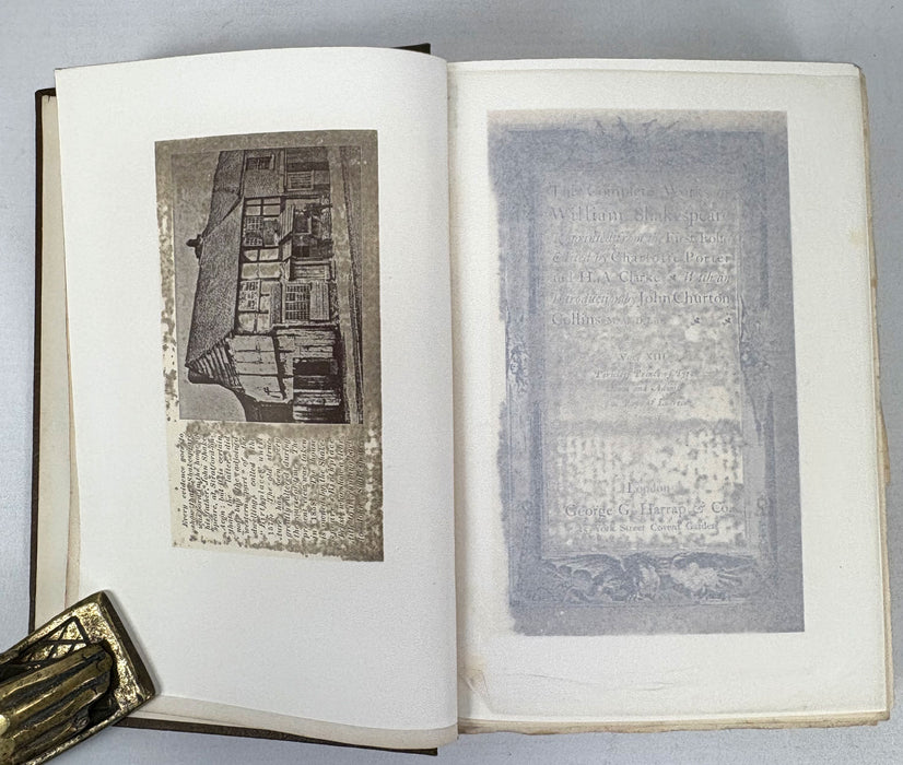 The Complete Works of Shakespeare, Reprinted from the First Folio, In Thirteen Volumes, complete, Harrap, 1906