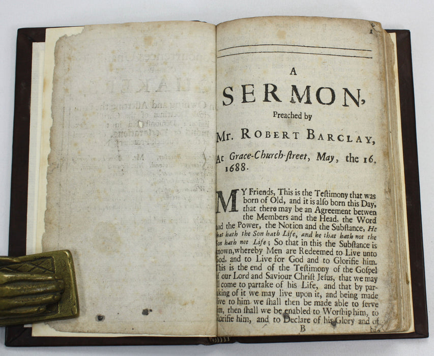 The Concurrence & Unanimity Of the People Called Quakers, 1694